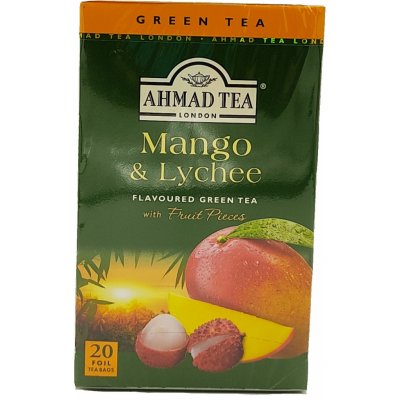 Ahmad tea zelený čaj mango a liči 20 sáčků – Hledejceny.cz