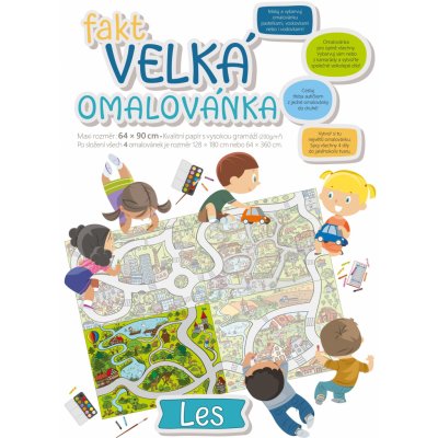 Fakt velká omalovánka Les – Zboží Mobilmania