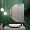 Zrcadlo Baltica Design Tiny Border Semi Round 120x80 cm bílá 5904107923444