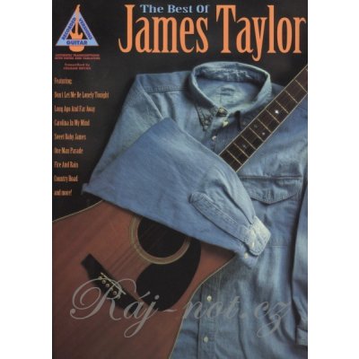 The Best Of James Taylor Guitar Recorded Versions zpěv, kytara a tabulatura