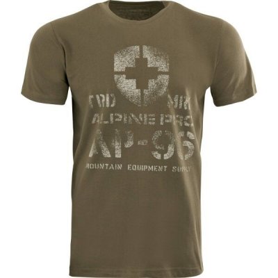 Alpine Pro Meres pánské triko tmavě zelená – Zboží Mobilmania