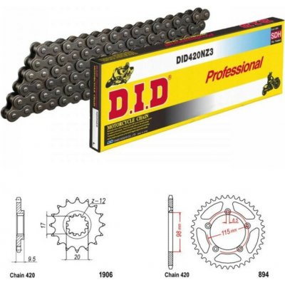 D.I.D Řetězová sada KTM 65 SX 12-23 | Zboží Auto