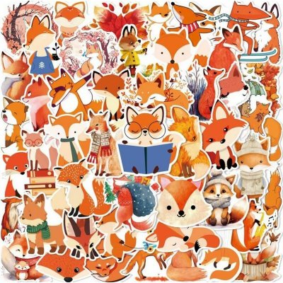 Set 50 samolepek liška (2) – Zboží Živě