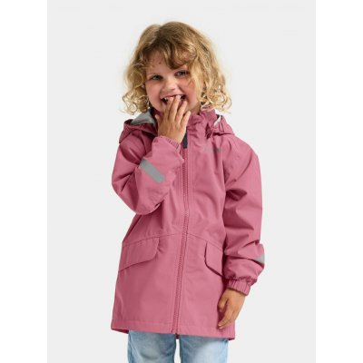Didriksons Dětská nepromokavá bunda Norma heather pink ROSTOUCÍ – Sleviste.cz