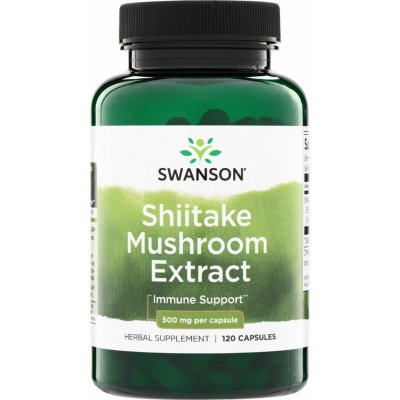 Swanson Shiitake extrakt 500 mg 120 kapslí – Hledejceny.cz