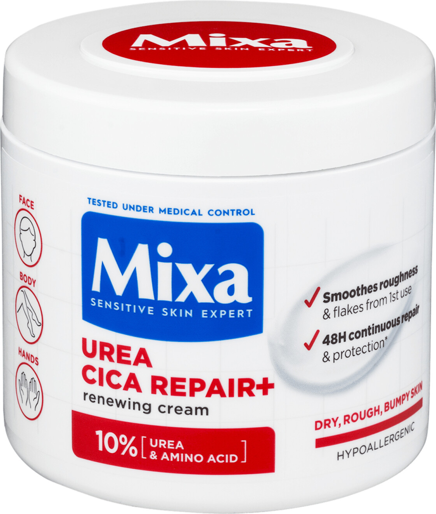 Mixa Urea Cica Repair+ Renewing Cream regenerační tělový krém pro suchou a hrubou pokožku 400 ml