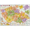 Nástěnné mapy Česká republika administrativní velká - nástěnná mapa 160 x 110 cm, lamino + 2 lišty