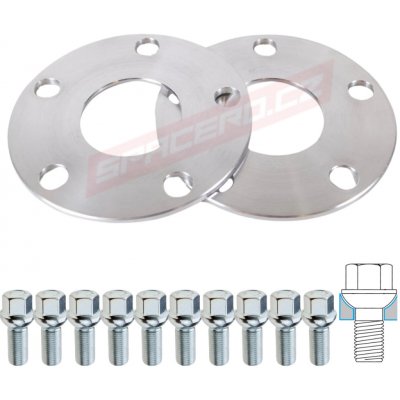 Spacero Sada podložek 5 mm 5×112 57,1 + šrouby Dosedací plocha šroubů: Kulová R13 | Zboží Auto