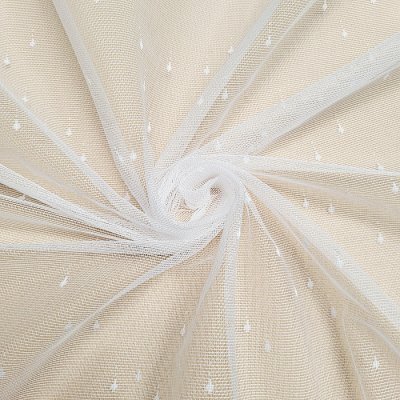 Žakárová záclona KAPKY bílá 150 cm – Zboží Mobilmania