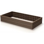 Vyvýšený záhon Prosperplast BASE WOODY hnědý 149,2 cm – HobbyKompas.cz
