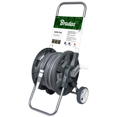 BRADAS Pojízdný vozík s hadicí 1/2", 20m WHITE SILVER BR-WL-W1B20