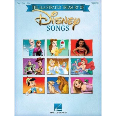 The Illustrated Treasury of Disney Songs noty na klavír zpěv akordy na kytaru – Zboží Mobilmania