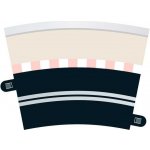 Příslušenství SCALEXTRIC C7017 Single Lane R3 Curve x 4 – Zboží Mobilmania