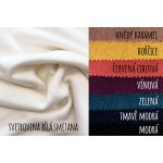 Viskózová svetrovina BÍLÁ SMETANA A DALŠÍ BARVY Typ svetroviny: Hnědý karamel / svetrovina – Zboží Dáma