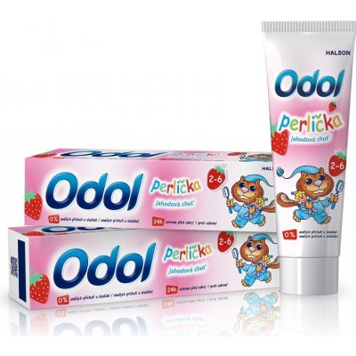 ODOL Perlička pro děti s jahodovou příchutí 2 x 50 ml – Hledejceny.cz