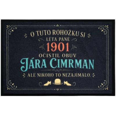 Mercury Flooring Jára Cimrman černá 40x60 cm – Zboží Dáma