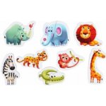 Puzzlika 14774 Africká zvířátka naučné 8 zvířátek 16 dílků – Hledejceny.cz