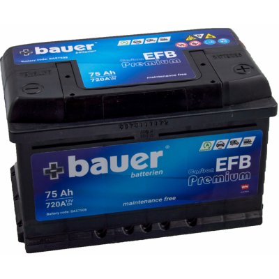 Bauer Carbon EFB 12V 75Ah 720A BA57508 – Hledejceny.cz
