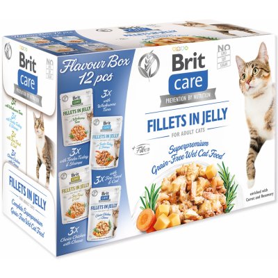 Brit Care Cat Flavour box Fillet in Jelly 12 x 85 g – Sleviste.cz