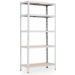 Trestles Regál Super Eko Hit RNDU-KUI 1800 x 900 x 400 mm 5 polic bílý – Sleviste.cz