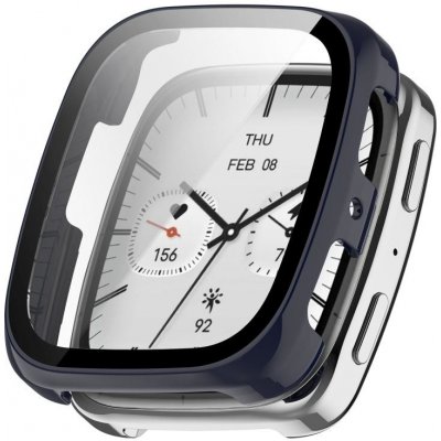 VSECHNONAMOBIL 116128 PC FULL COVER Plastový kryt se sklem pro Amazfit Active 2 (Square) modrý – Zboží Živě