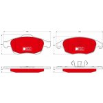 Sada brzdových destiček, kotoučová brzda TRW GDB1690DTE | Zboží Auto