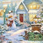 Daisyubrousky 3N 20ks Vánoce vánoční večer 33x33cm – Zboží Dáma