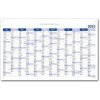 Kalendář Nástěnný Plánovací mapa CZ s očky na zavěšení 80x100 cm modrá 2023