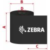 Termopapír Páska Zebra 110mm x 300m, TTR, pryskyřice, D25/OUT