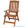 Zahradní židle a křeslo Zahradní dřevěné polohovací křeslo LUISA