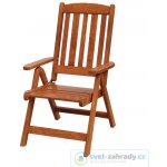 Zahradní dřevěné polohovací křeslo LUISA – Zbozi.Blesk.cz