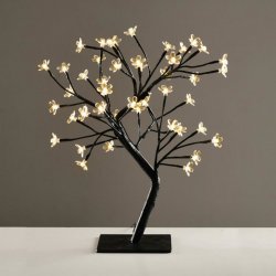 ACA Lighting LED stromek na stůl silikonové květiny 3.6W 220V 36LED teplá bílá IP44