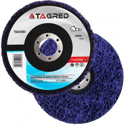 Tagred Brusný kotouč netkaný fialový 125 x 22 mm TA1051 – Zboží Dáma