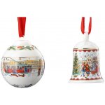Rosenthal Vánoční set porcelánové Mini ozdoby zvonek koule Štědrý večer 5 Ø 4,5 cm 02480-727412-28620 – Hledejceny.cz