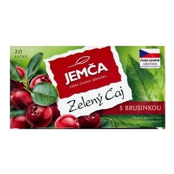 Jemča zelený čaj s brusinkou 20 x 1,5 g