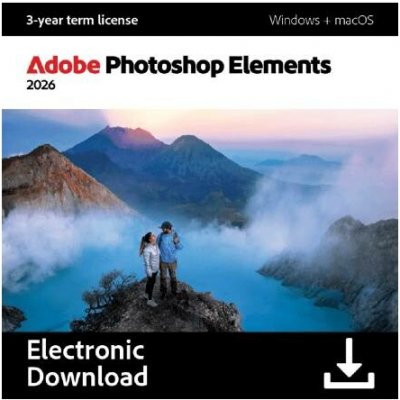 Adobe Photoshop Elements 2026 - 3 roky – Zbozi.Blesk.cz