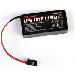 Graupner/SJ Vysílačové LiPo 1S/1500 3,7V pro MZ-12 serii