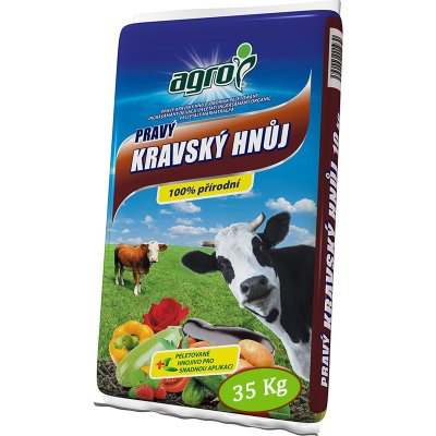 Agro pravý kravský hnůj granulovaný 35 kg – HobbyKompas.cz