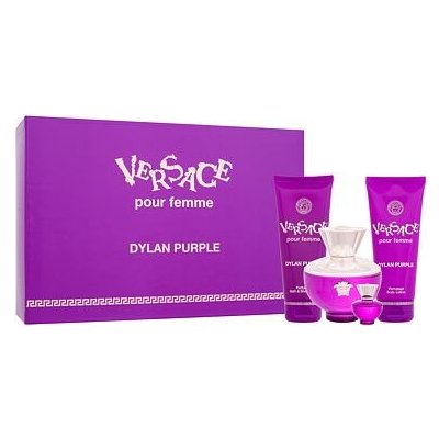 Versace Pour Femme Dylan Purple dámská sada EDP 100 ml + EDP 5 ml + sprchový gel 100 ml + tělové mléko 100 ml – Hledejceny.cz
