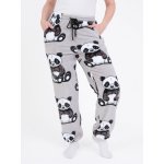 MKLuzkoviny.cz Mikroplyšové kalhoty Panda – Zboží Dáma