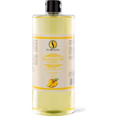 Sara Beauty Spa přírodní rostlinný masážní olej Ananas 1000 ml