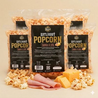 SnackStore.cz Popcorn šunka a sýr párty balík 5 x 2 l – Zboží Dáma