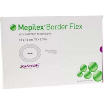 Mepilex Border Flex 13 x 16 cm 5 ks samolepící absorpční pěnové krytí