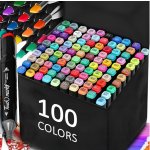 KIK KX5271 Sada barevných fixů 100 ks – Zboží Živě