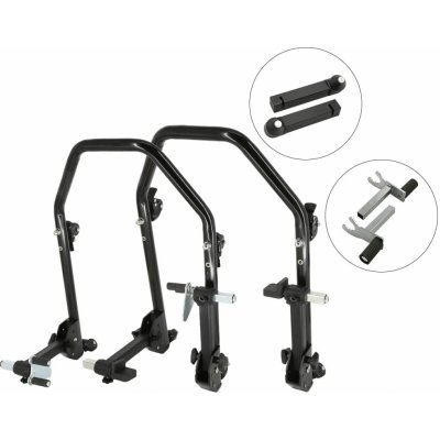 SEFIS D20U sklopný pojízdný moto stojan přední a zadní set - trn / 2v1 | Zboží Auto