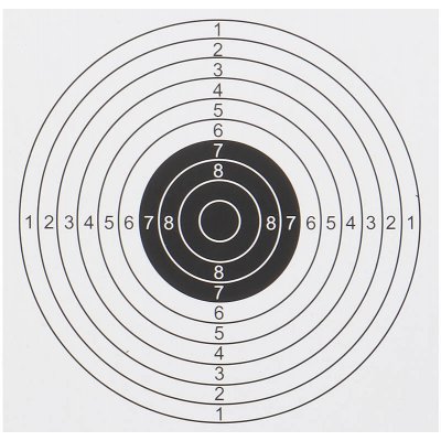 Imperator Tactical Vzduchovkový terč 14x14 cm bílý podklad 100ks – Zboží Dáma
