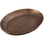 Dekorační oválný zlatohnědý podnos 38 x 27 x 4 cm – Hledejceny.cz
