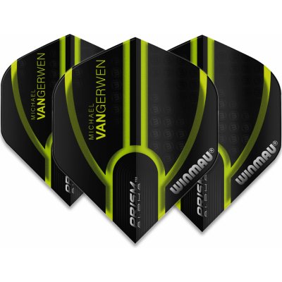 Winmau Prism Alpha Michael van Gerwen Black and Green W6915.143