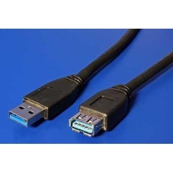 Roline 11.02.8977 USB 3.0 SuperSpeed kabel prodlužovací, USB3.0 A(M) - USB3.0 A(F), 0,8m, černý