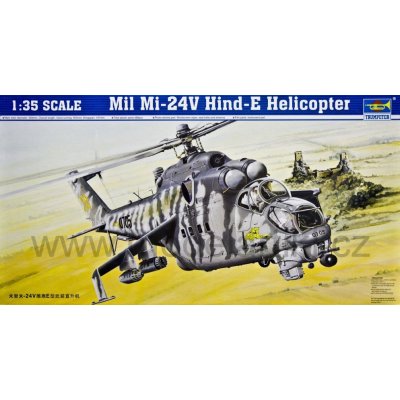 Trumpeter slepovací model Mil Mi-24V Hind-E Helicopter 1:35 – Zbozi.Blesk.cz